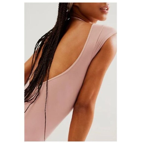 Free People Intimately Let Go Shortie Romper Rose Pink Nude Women's Size XS - Picture 12 of 12